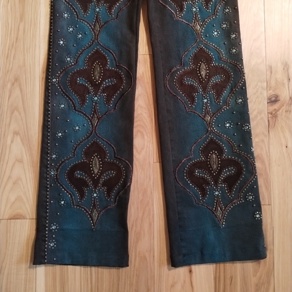 BrazilRoxx glamorous embroidered and beaded denim suit - Picture 13 of 17